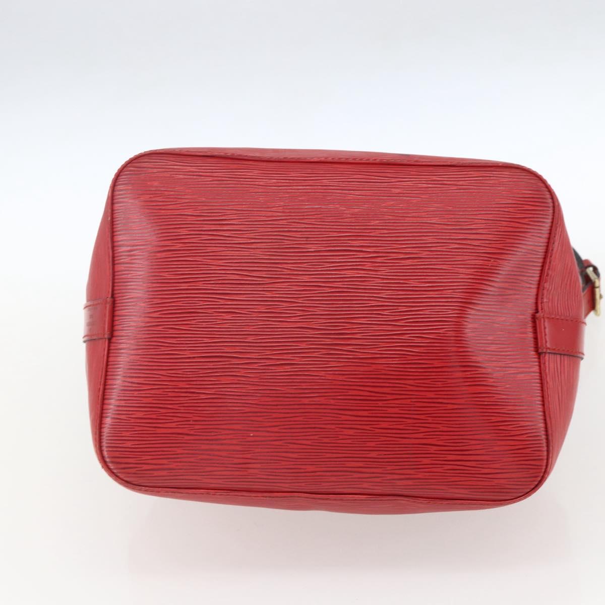 LOUIS VUITTON Epi Petit Noe Shoulder Bag Red M44107 LV Auth 161161