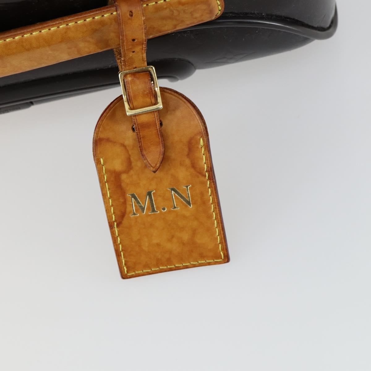 LOUIS VUITTON Monogram Vernis Pegas 45 Suitcase Amarante M91277 LV Auth 161162