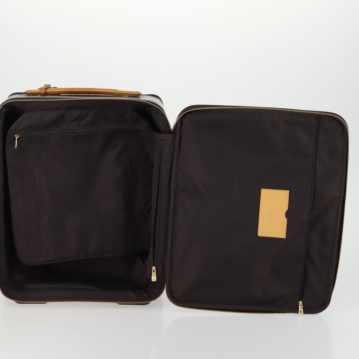 LOUIS VUITTON Monogram Vernis Pegas 45 Suitcase Amarante M91277 LV Auth 161162
