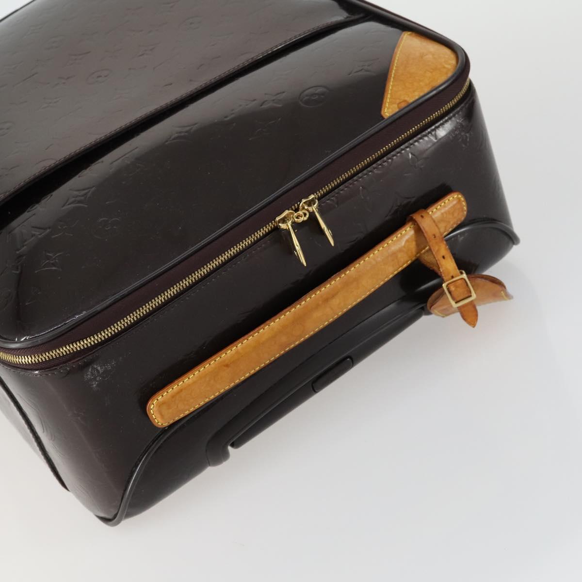 LOUIS VUITTON Monogram Vernis Pegas 45 Suitcase Amarante M91277 LV Auth 161162