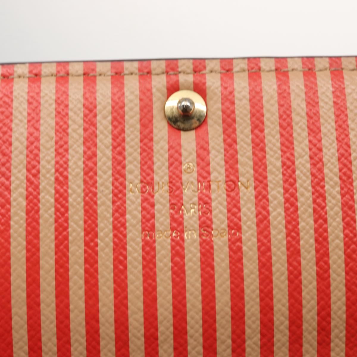 LOUIS VUITTON Monogram Trunk Portefeuille Sarah Long Wallet M60415 Auth 161177