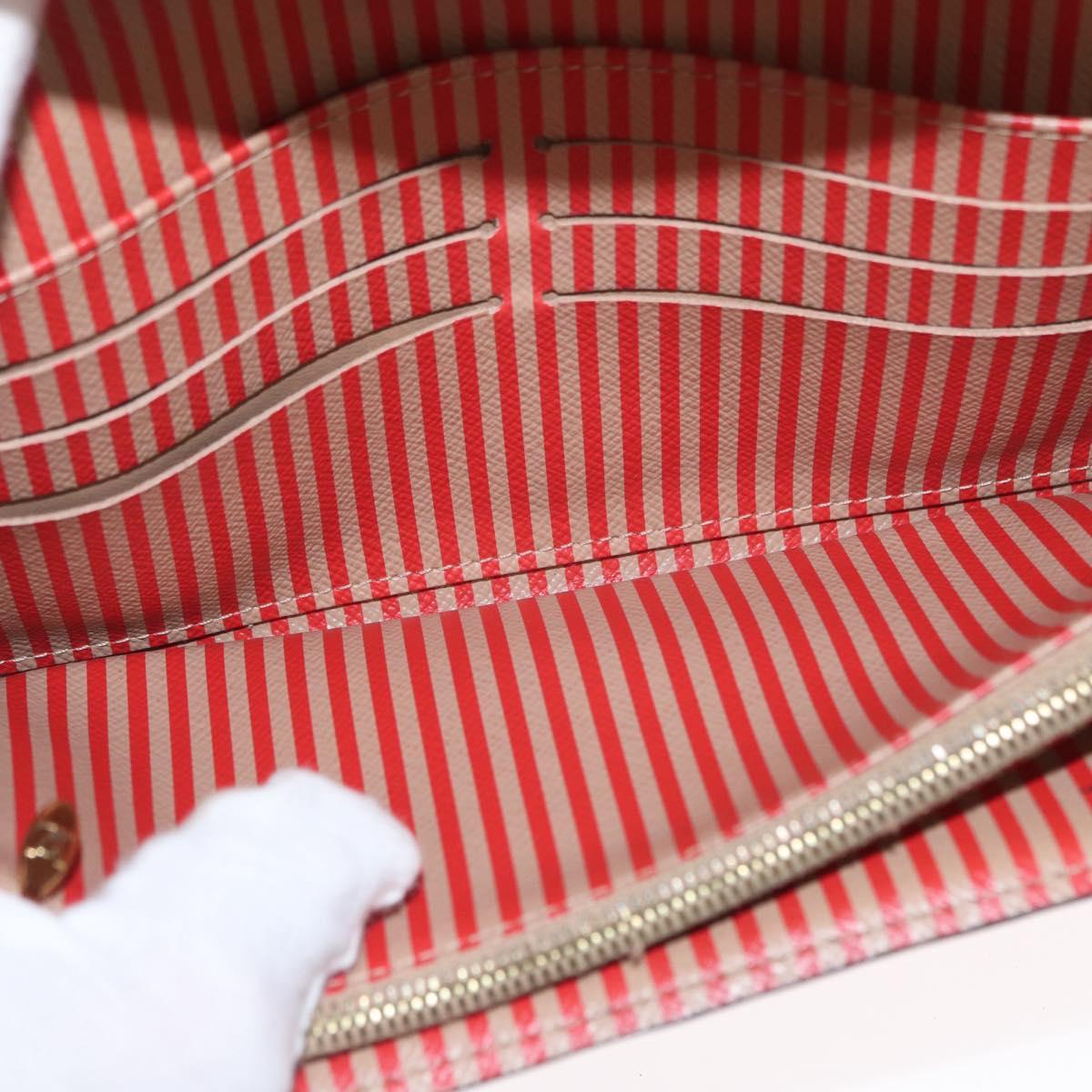 LOUIS VUITTON Monogram Trunk Portefeuille Sarah Long Wallet M60415 Auth 161177