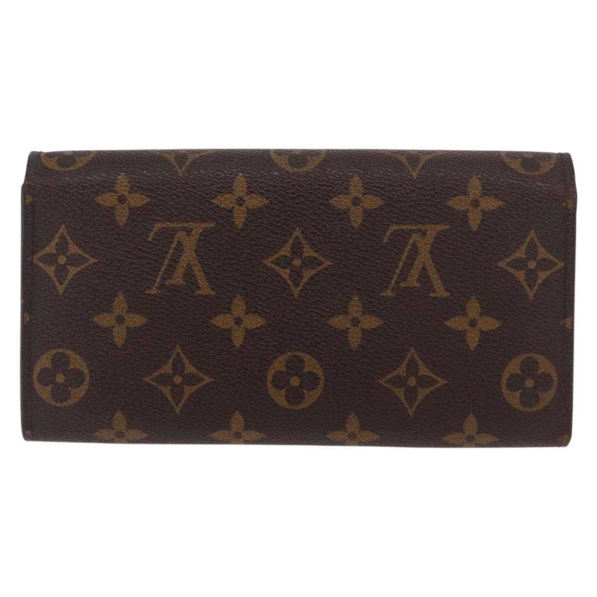 LOUIS VUITTON Monogram Trunk Portefeuille Sarah Long Wallet M60415 Auth 161177