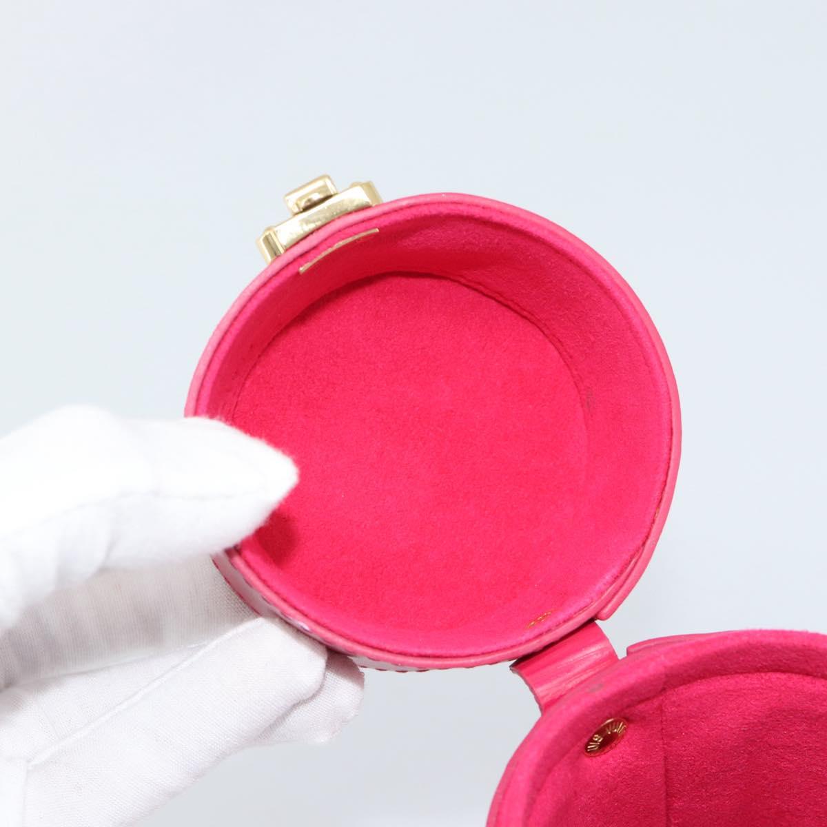 LOUIS VUITTON Epi Travel Case 100ml Accessory Case Pink LS0219 LV Auth 161179SAV