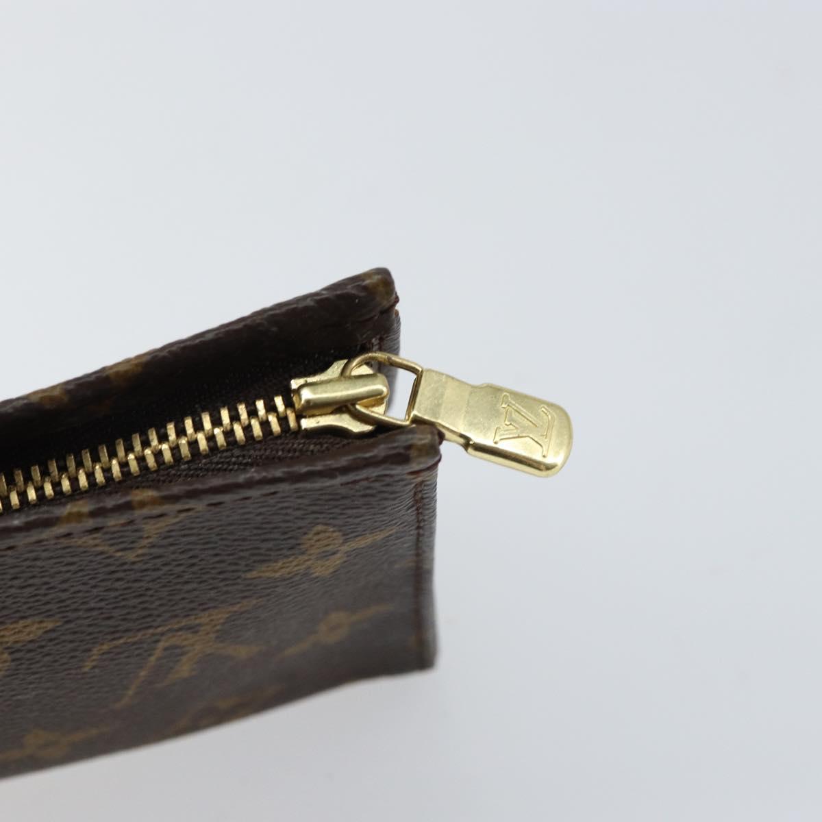 LOUIS VUITTON Monogram Poche Toilette 15 Pouch M47546 LV Auth 161181