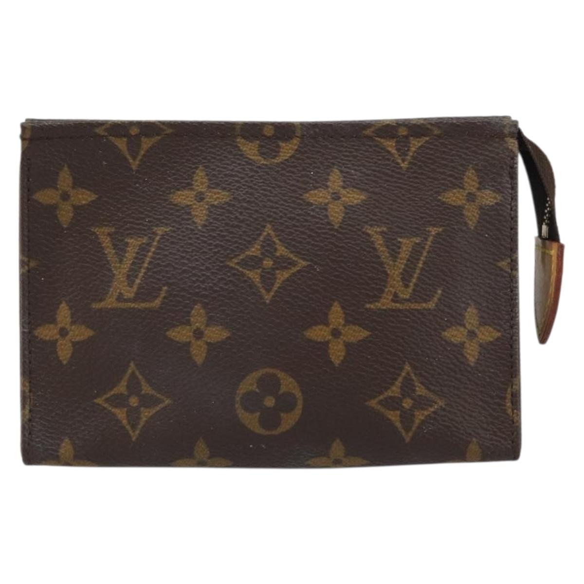 LOUIS VUITTON Monogram Poche Toilette 15 Pouch M47546 LV Auth 161181