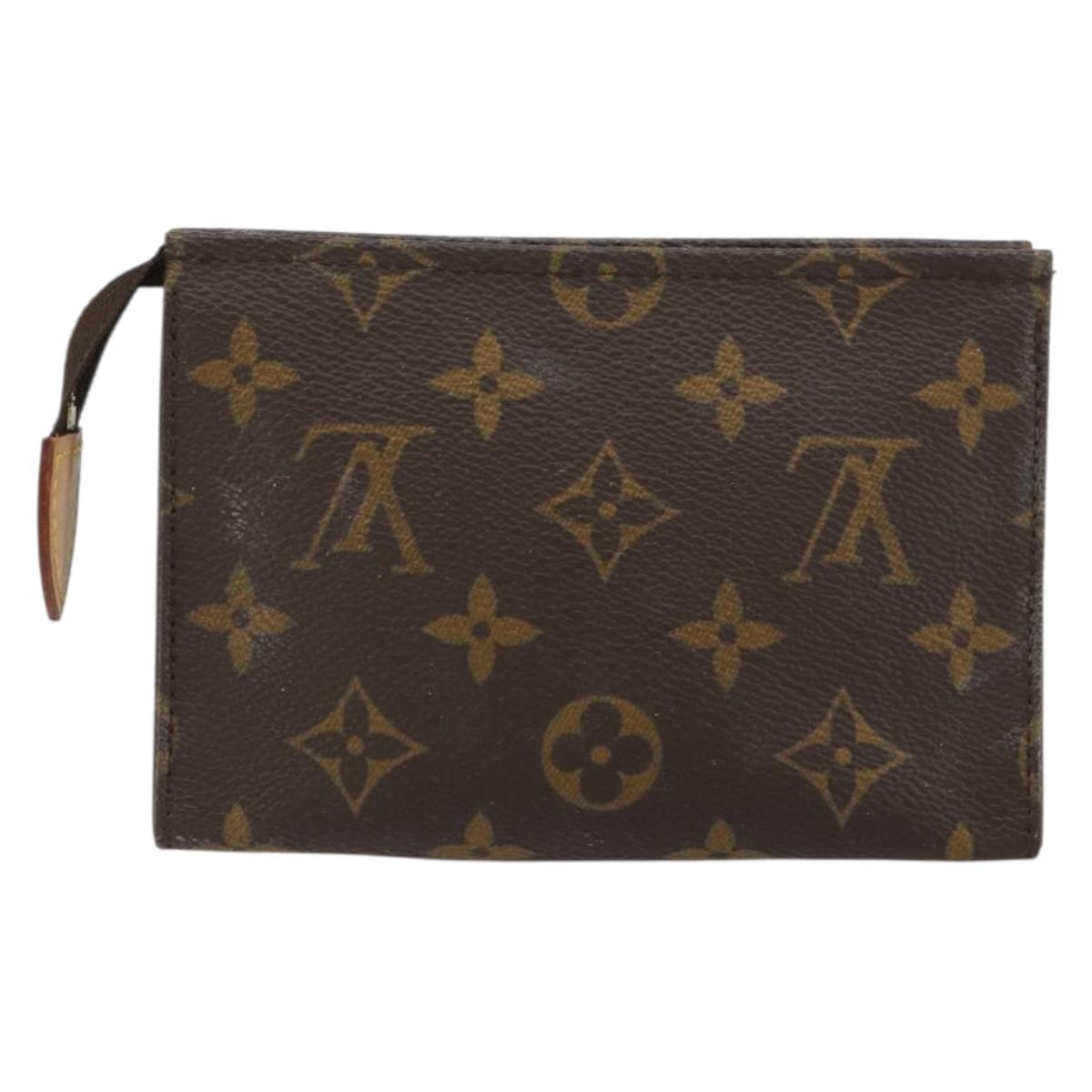 LOUIS VUITTON Monogram Poche Toilette 15 Pouch M47546 LV Auth 161181