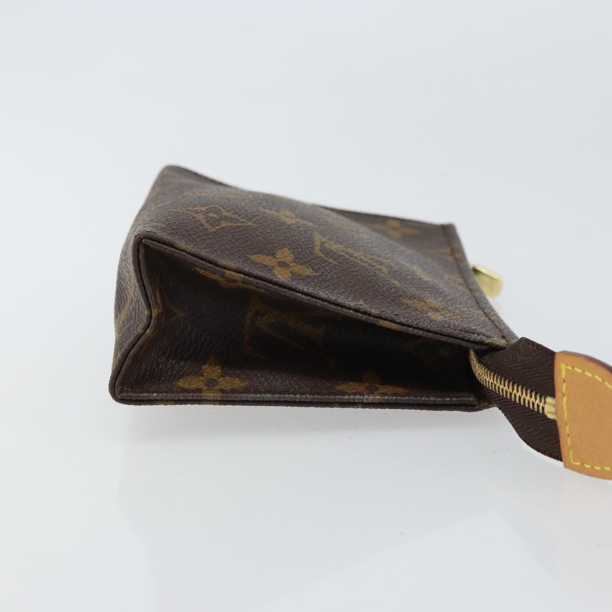 LOUIS VUITTON Monogram Poche Toilette 15 Pouch M47546 LV Auth 161181