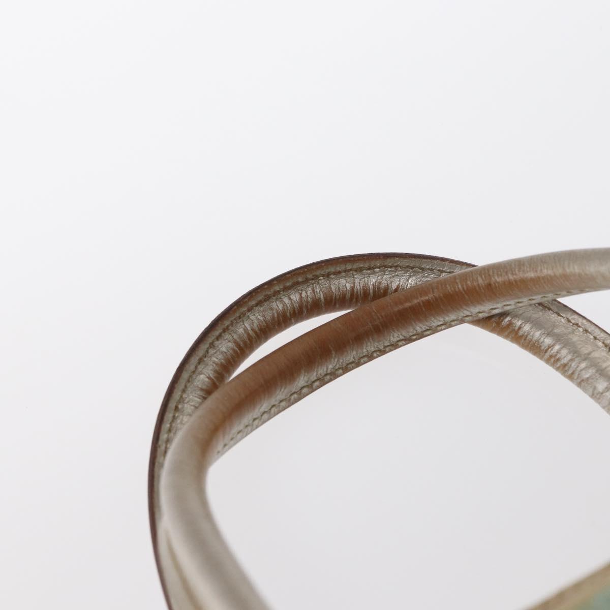 GUCCI GG Canvas Hand Bag Peppermint Gold 000 0852 Auth 161216