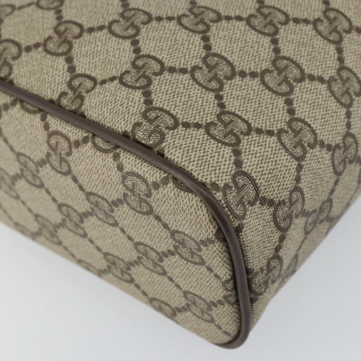 GUCCI Web Sherry Line Bag PVC Leather Beige Gold 41 004 4464 Auth 161221