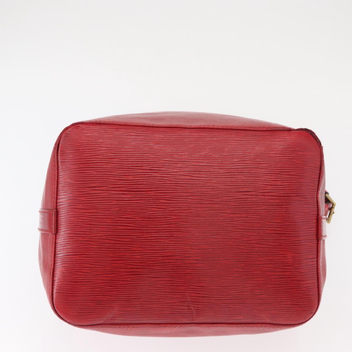 LOUIS VUITTON Epi Petit Noe Shoulder Bag Red M44107 LV Auth 161223