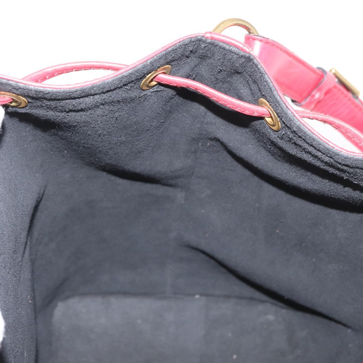 LOUIS VUITTON Epi Petit Noe Shoulder Bag Red M44107 LV Auth 161223