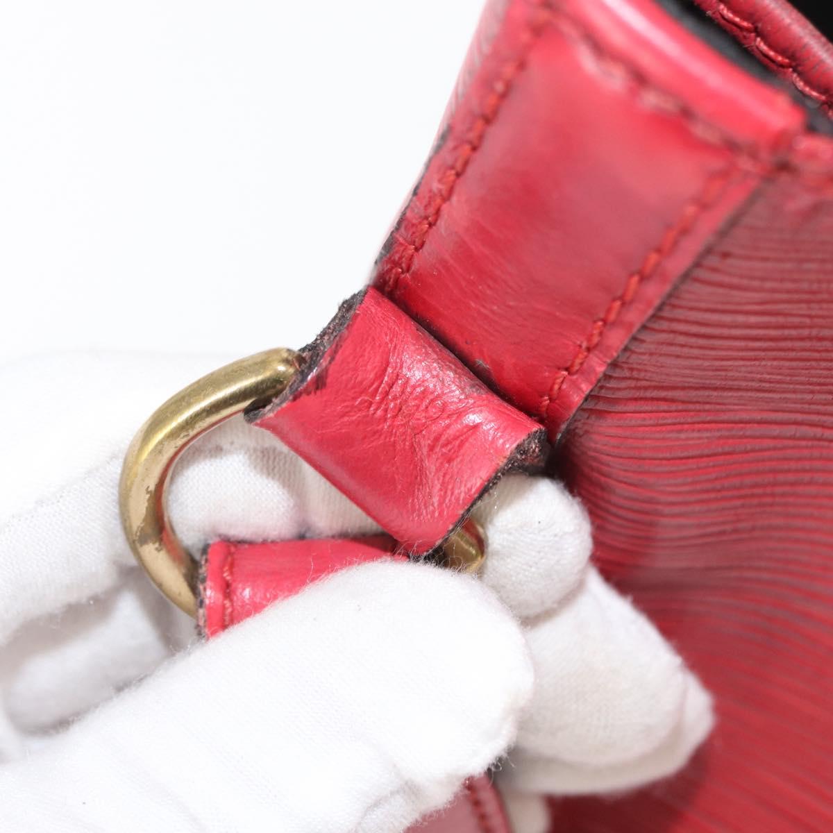 LOUIS VUITTON Epi Petit Noe Shoulder Bag Red M44107 LV Auth 161223