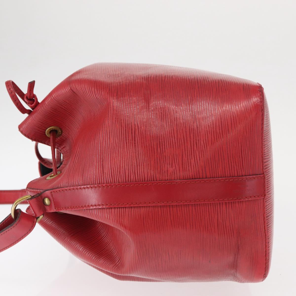 LOUIS VUITTON Epi Petit Noe Shoulder Bag Red M44107 LV Auth 161223