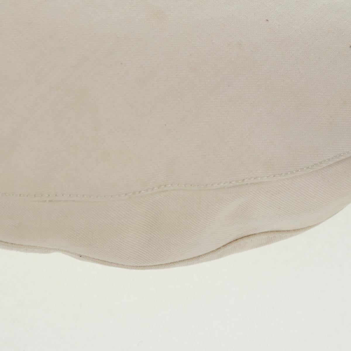 GUCCI Shoulder Bag Canvas Ivory Gold 95332 Auth 161228