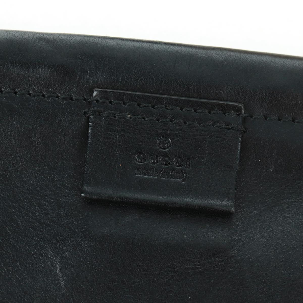 GUCCI Shoulder Bag Canvas Ivory Gold 95332 Auth 161228