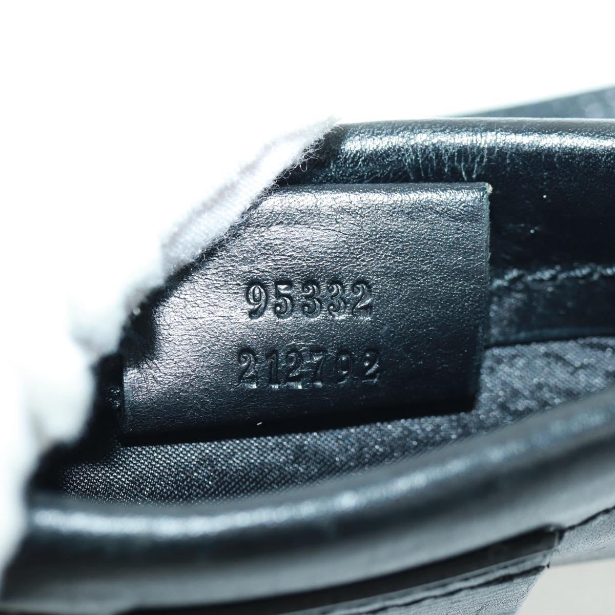 GUCCI Shoulder Bag Canvas Ivory Gold 95332 Auth 161228