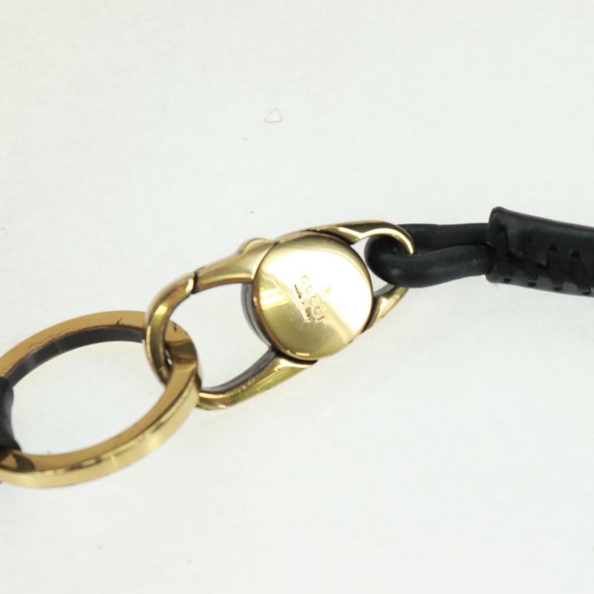 GUCCI Shoulder Bag Canvas Ivory Gold 95332 Auth 161228