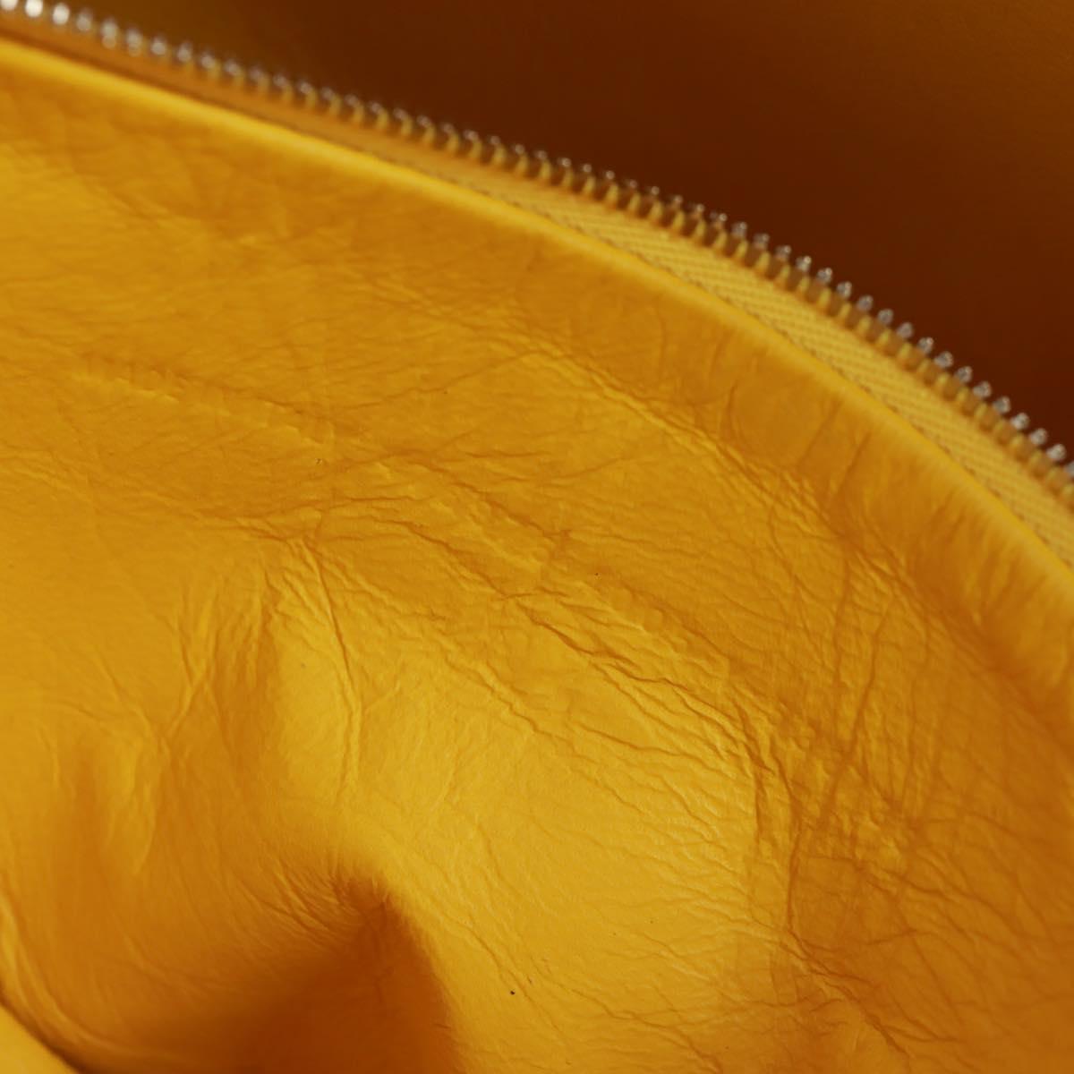 BALENCIAGA Triangle S Hand Bag Leather 2way Light Blue Silver 476975 Auth 161230