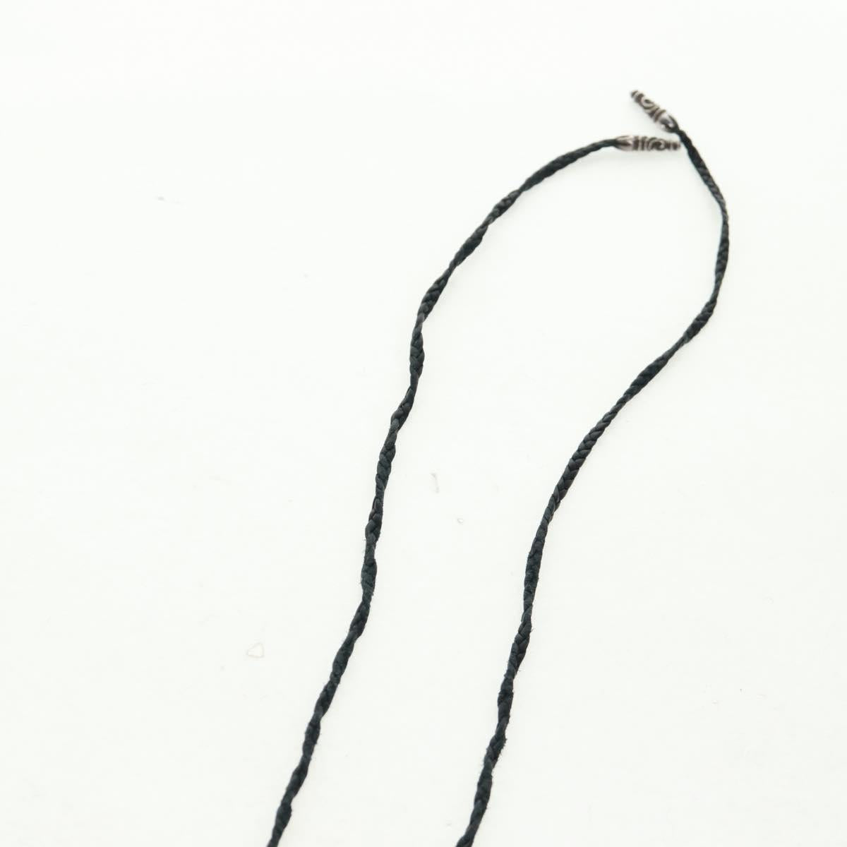 Chrome Hearts Small Vulcan Cross Double Leather Blade Ag925 Silver Auth 161235SM