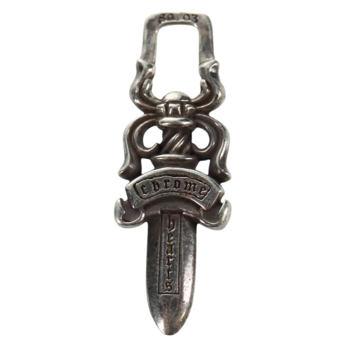 Chrome Hearts Dagger Charm #5 Pendant top Ag925 Silver Auth 161240SAM
