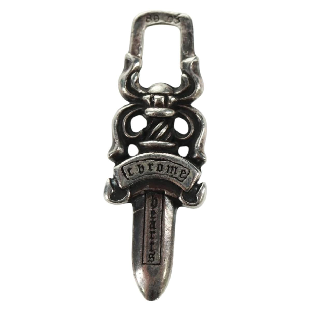 Chrome Hearts Dagger Charm #5 Pendant top Ag925 Silver Auth 161241SAM