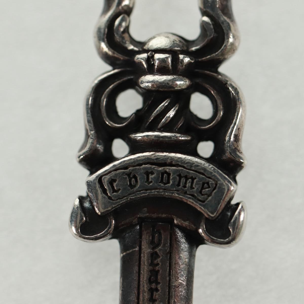 Chrome Hearts Dagger Charm #5 Pendant top Ag925 Silver Auth 161241SAM