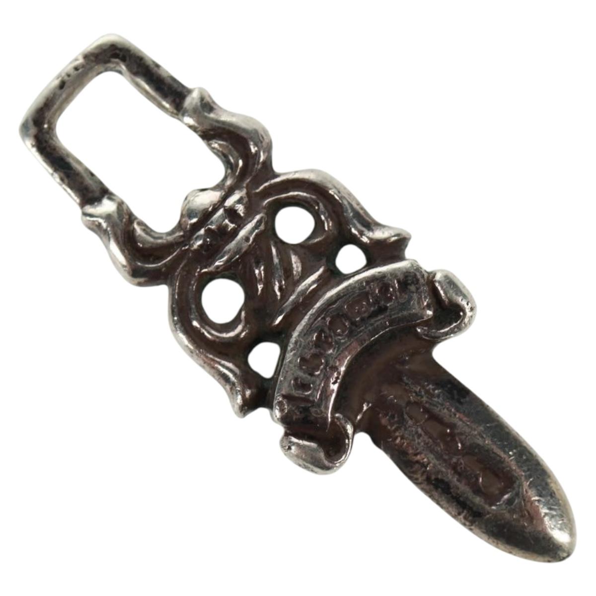 Chrome Hearts Dagger Charm #5 Pendant top Ag925 Silver Auth 161242SAM