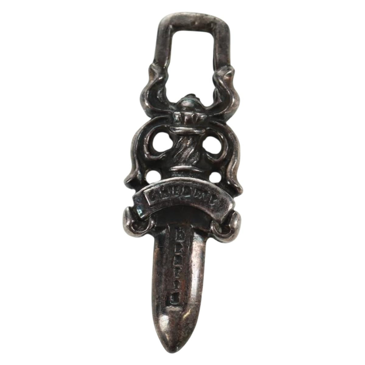 Chrome Hearts Dagger Charm #5 Pendant top Ag925 Silver Auth 161243SAM