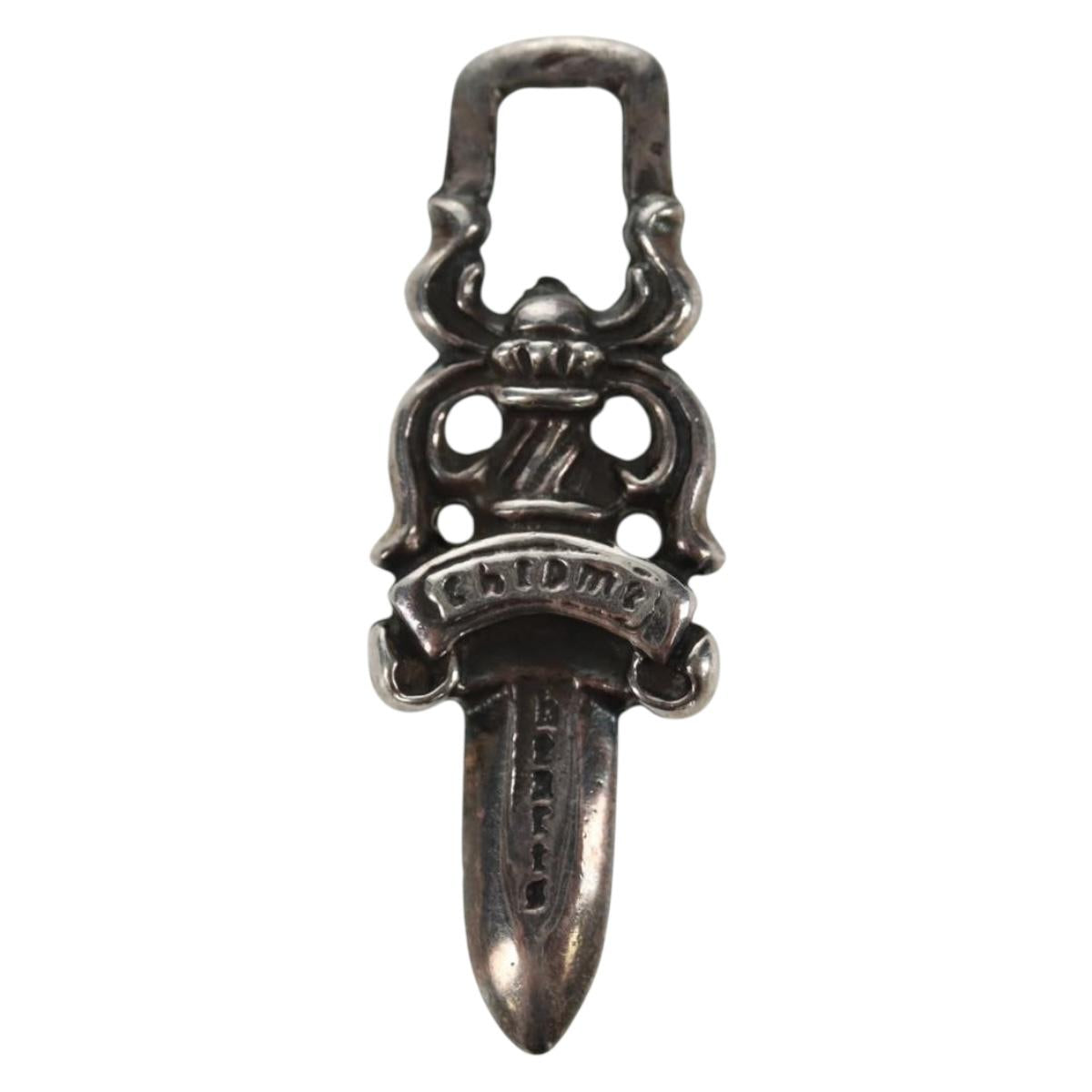 Chrome Hearts Dagger Charm #5 Pendant top Ag925 Silver Auth 161243SAM
