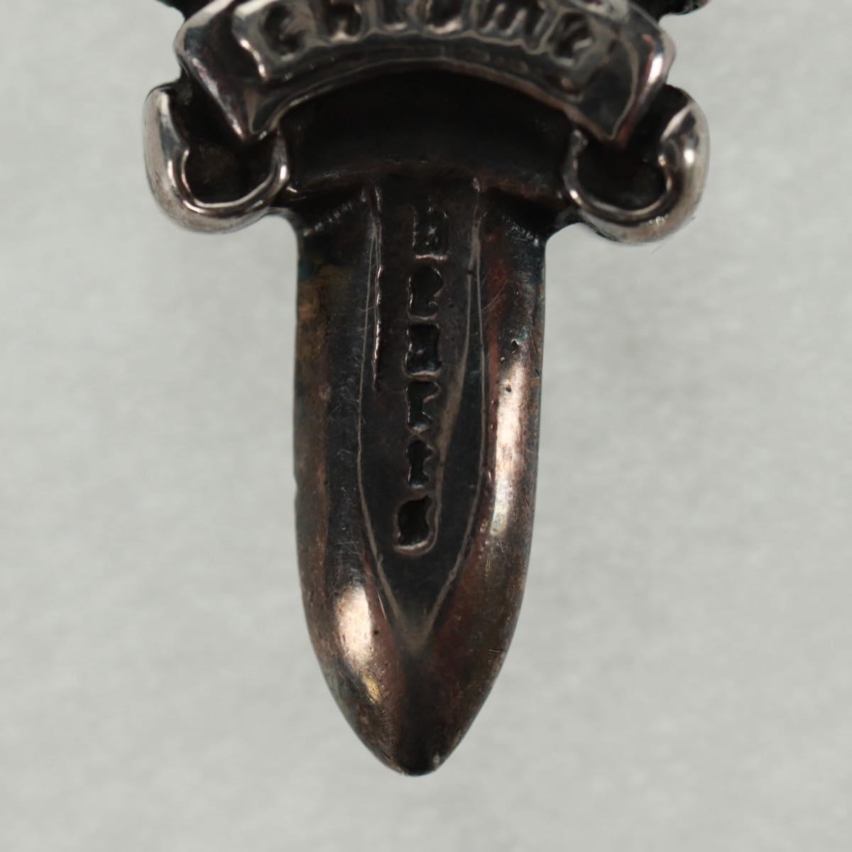 Chrome Hearts Dagger Charm #5 Pendant top Ag925 Silver Auth 161243SAM