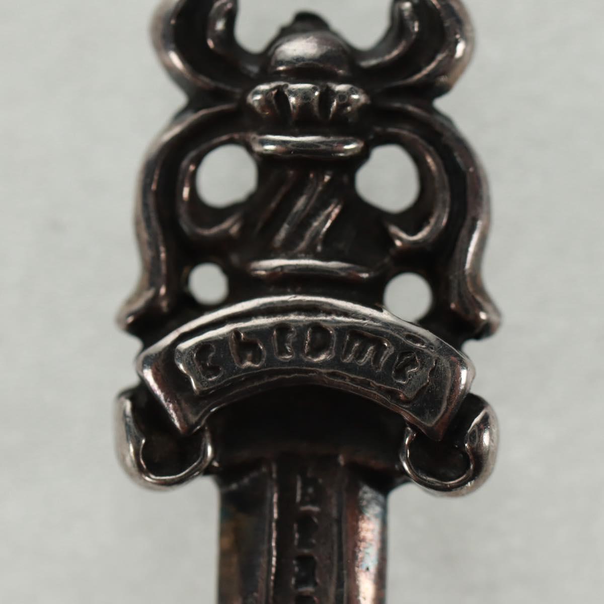 Chrome Hearts Dagger Charm #5 Pendant top Ag925 Silver Auth 161243SAM