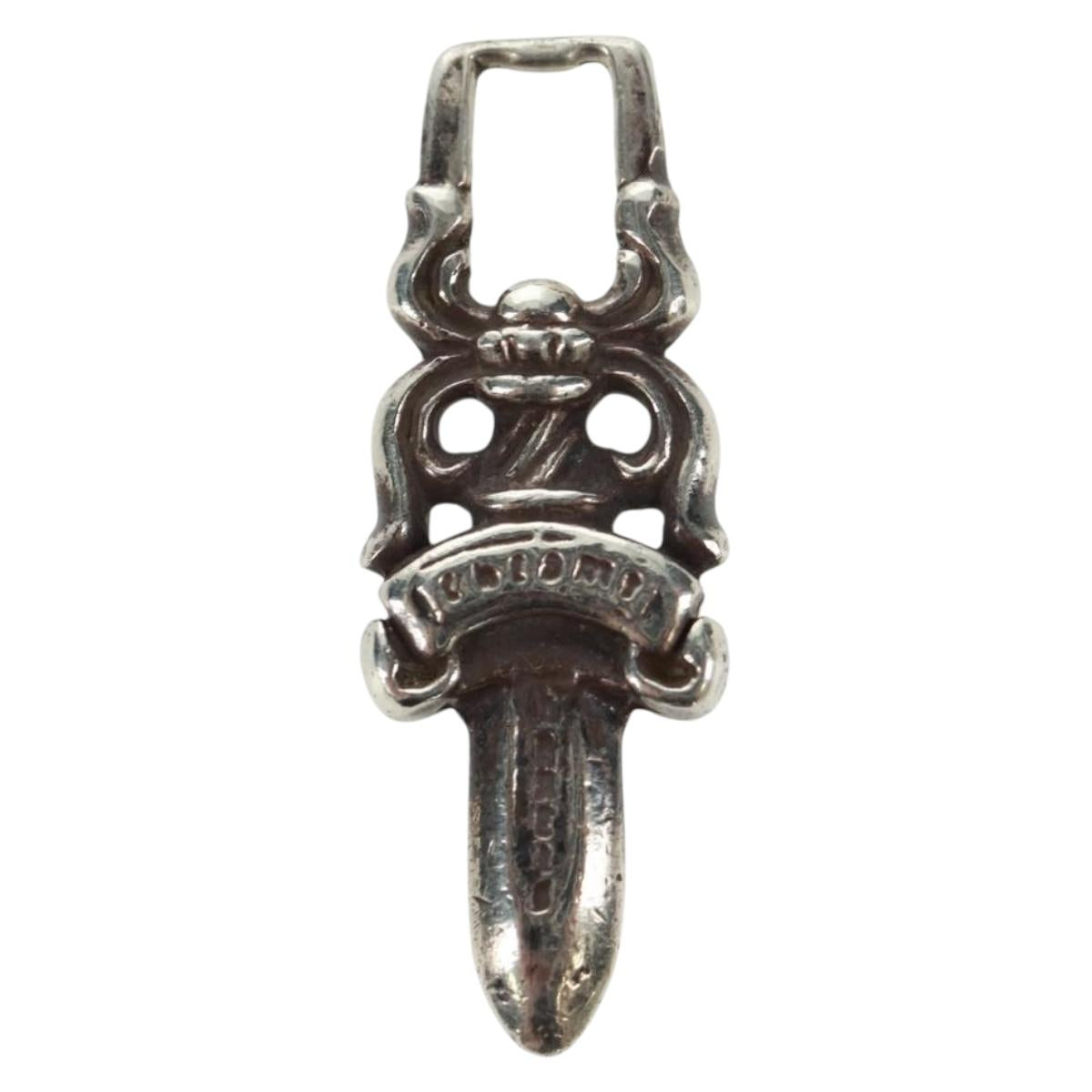 Chrome Hearts Dagger Charm #5 Pendant top Ag925 Silver Auth 161245SAM