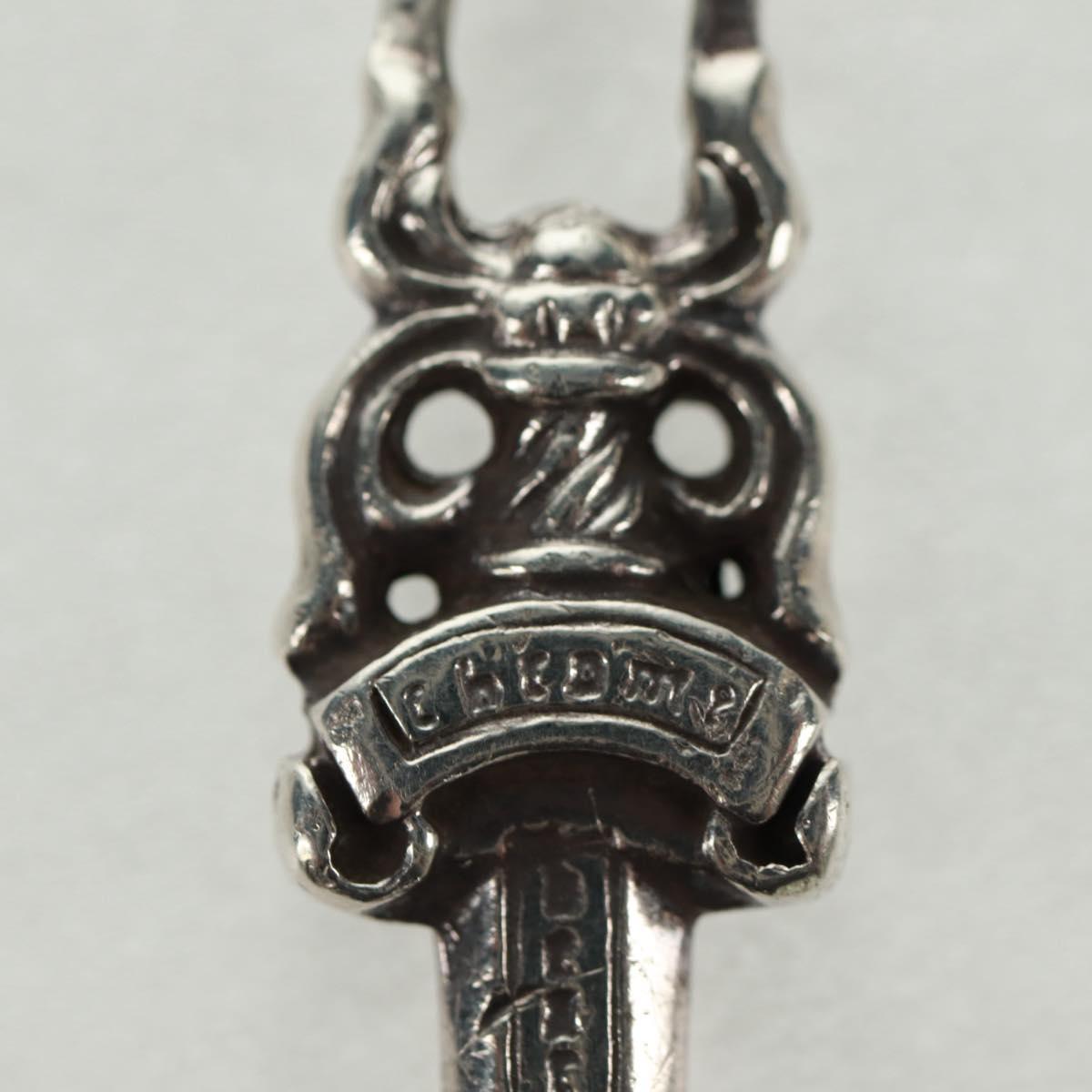 Chrome Hearts Dagger Charm #5 Pendant top Ag925 Silver Auth 161246SAM