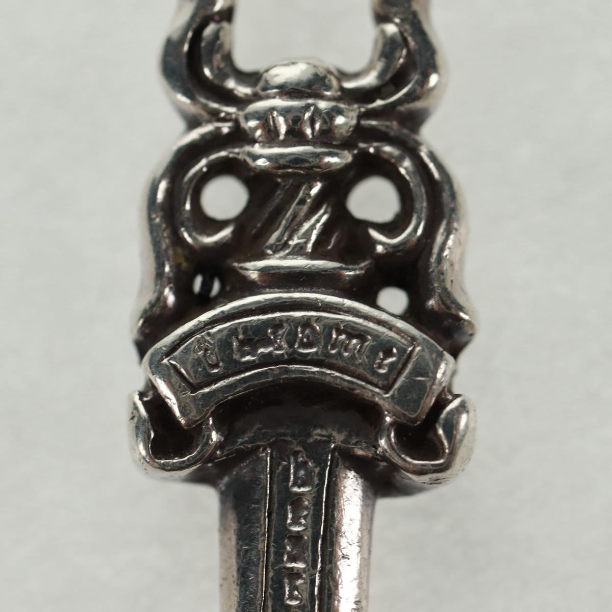 Chrome Hearts Dagger Charm #5 Pendant top Ag925 Silver Auth 161246SAM