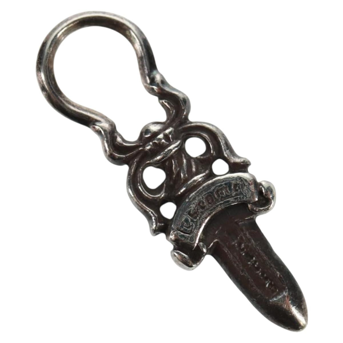 Chrome Hearts Dagger Charm #5 Pendant top Ag925 Silver Auth 161253SAM