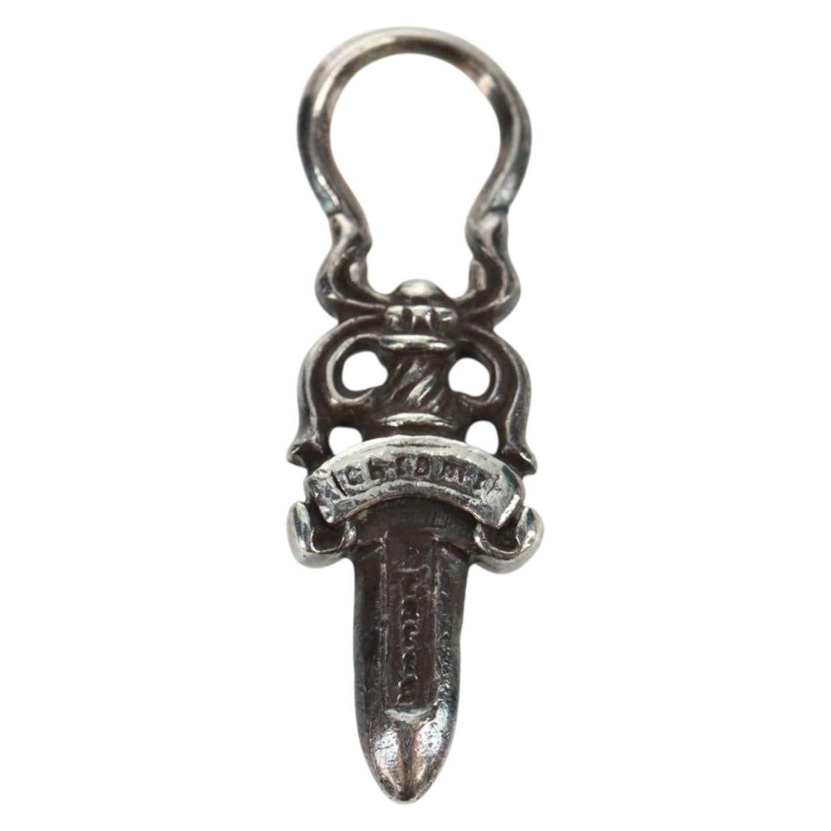 Chrome Hearts Dagger Charm #5 Pendant top Ag925 Silver Auth 161253SAM