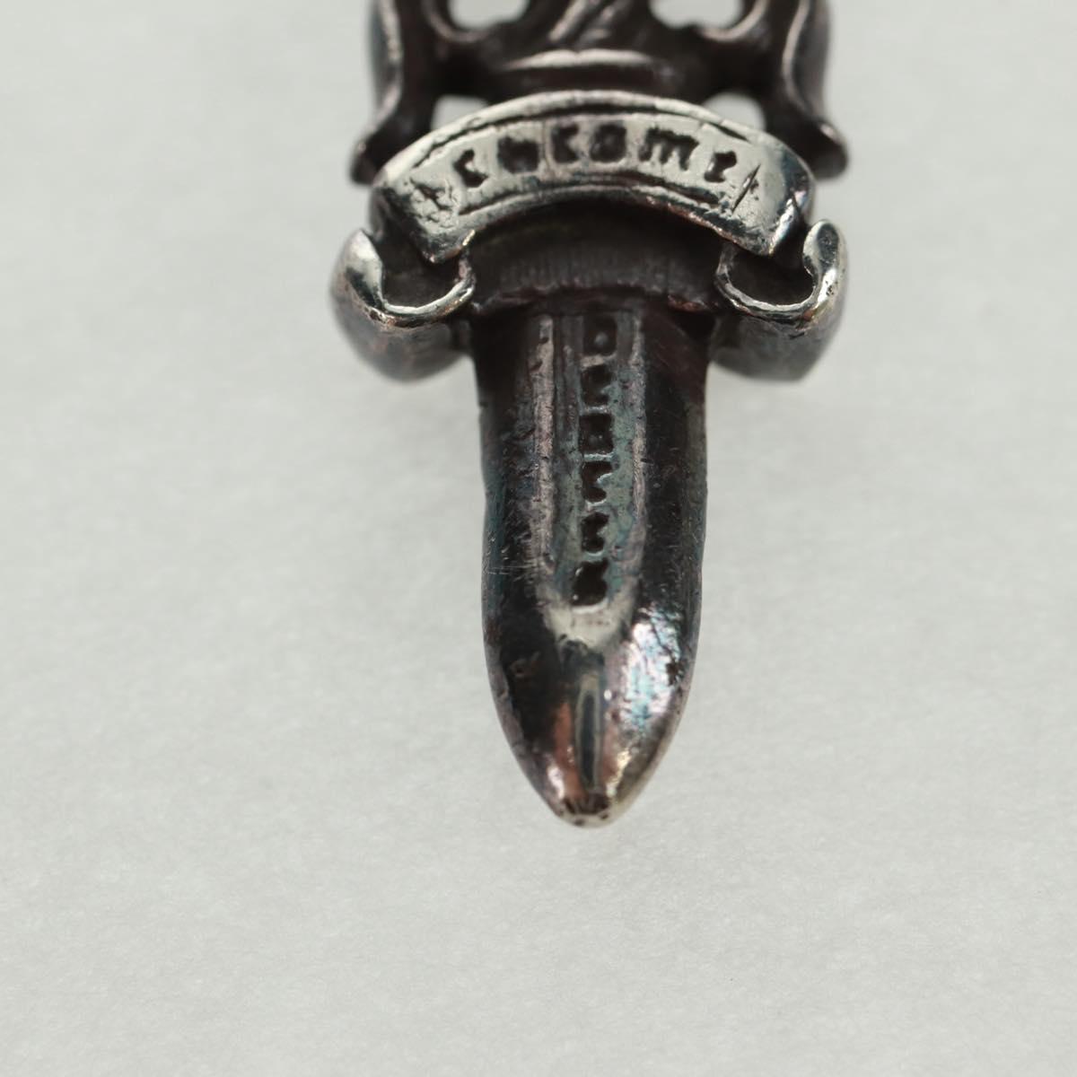Chrome Hearts Dagger Charm #5 Pendant top Ag925 Silver Auth 161253SAM