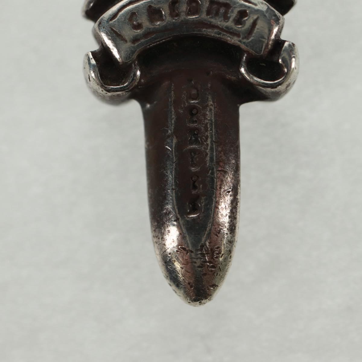 Chrome Hearts Dagger Charm #5 Pendant top Ag925 Silver Auth 161254SAM