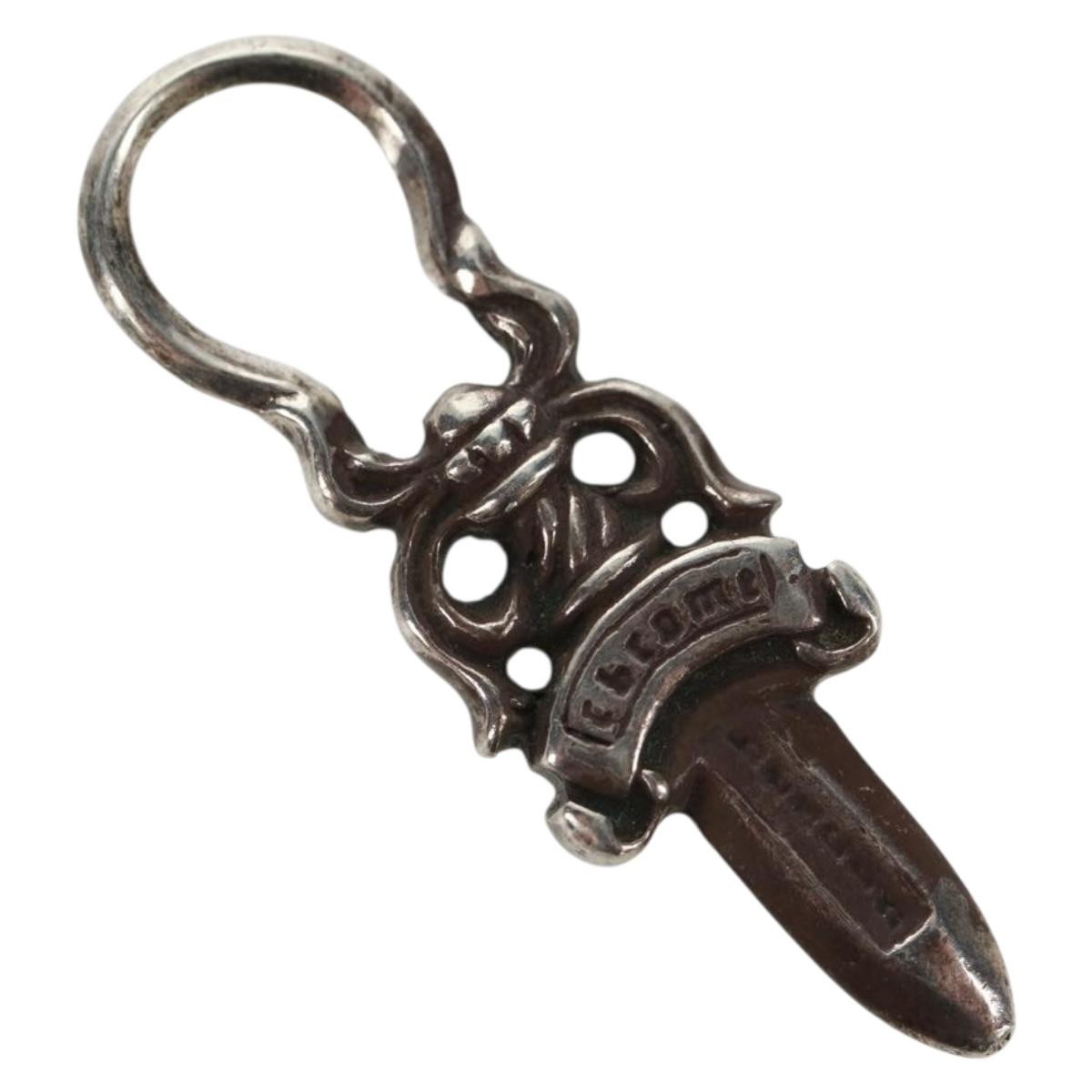 Chrome Hearts Dagger Charm #5 Pendant top Ag925 Silver Auth 161255SAM