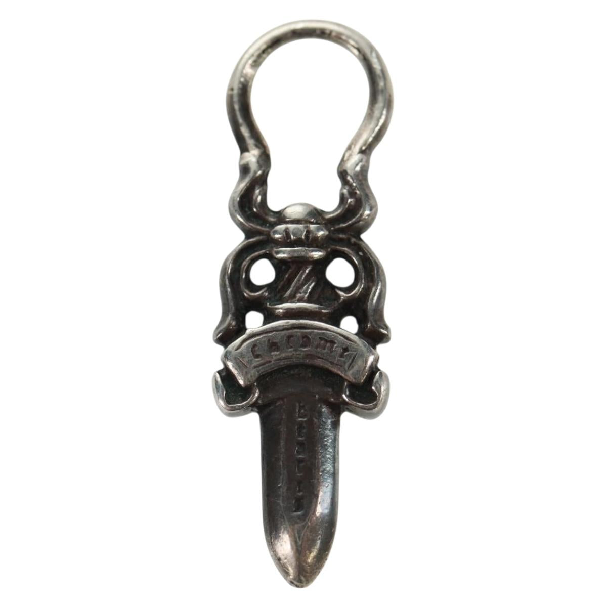 Chrome Hearts Dagger Charm #5 Pendant top Ag925 Silver Auth 161256SAM