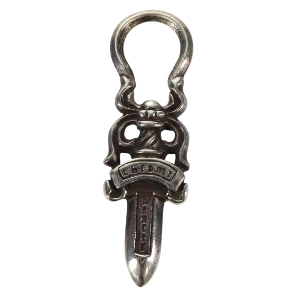 Chrome Hearts Dagger Charm #5 Pendant top Ag925 Silver Auth 161257SAM