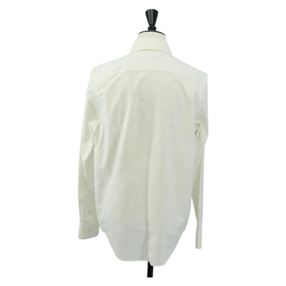 LOUIS VUITTON Printed Shirt And Tie Shirt Cotton White LV Auth 161259M