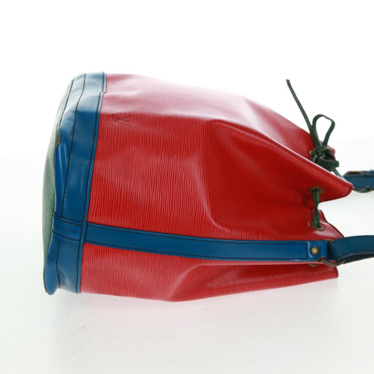 LOUIS VUITTON Epi Noe Shoulder Bag Tricolor Red Blue M44084 LV Auth 161281