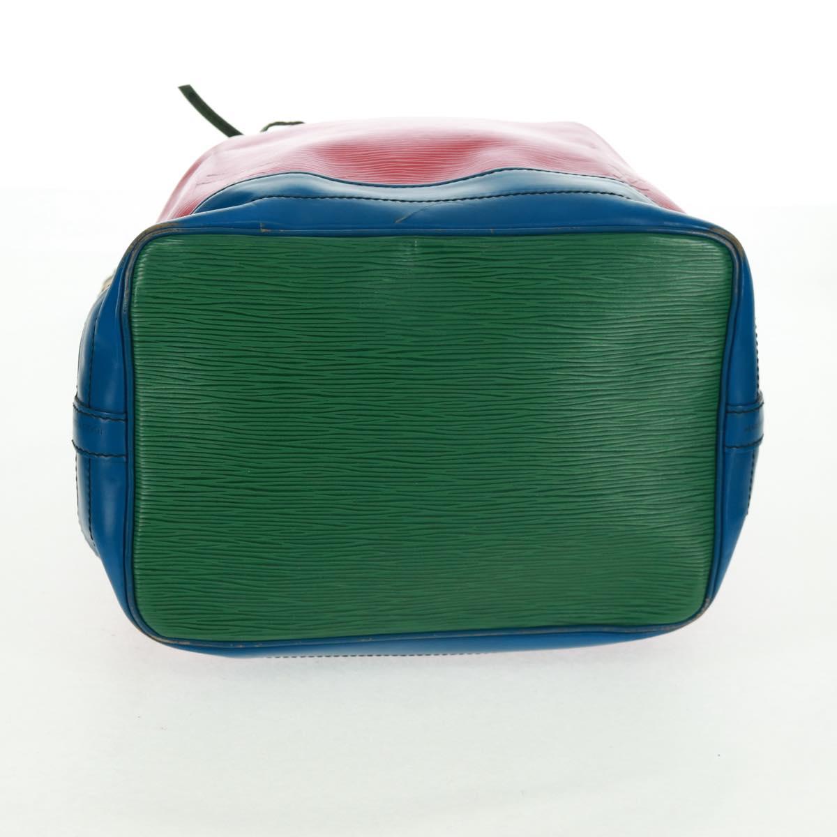 LOUIS VUITTON Epi Noe Shoulder Bag Tricolor Red Blue M44084 LV Auth 161281