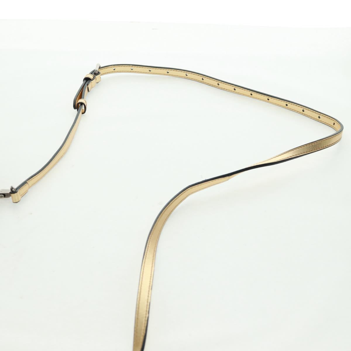 GUCCI Shoulder Bag Leather Gold 511189 Auth 161291V