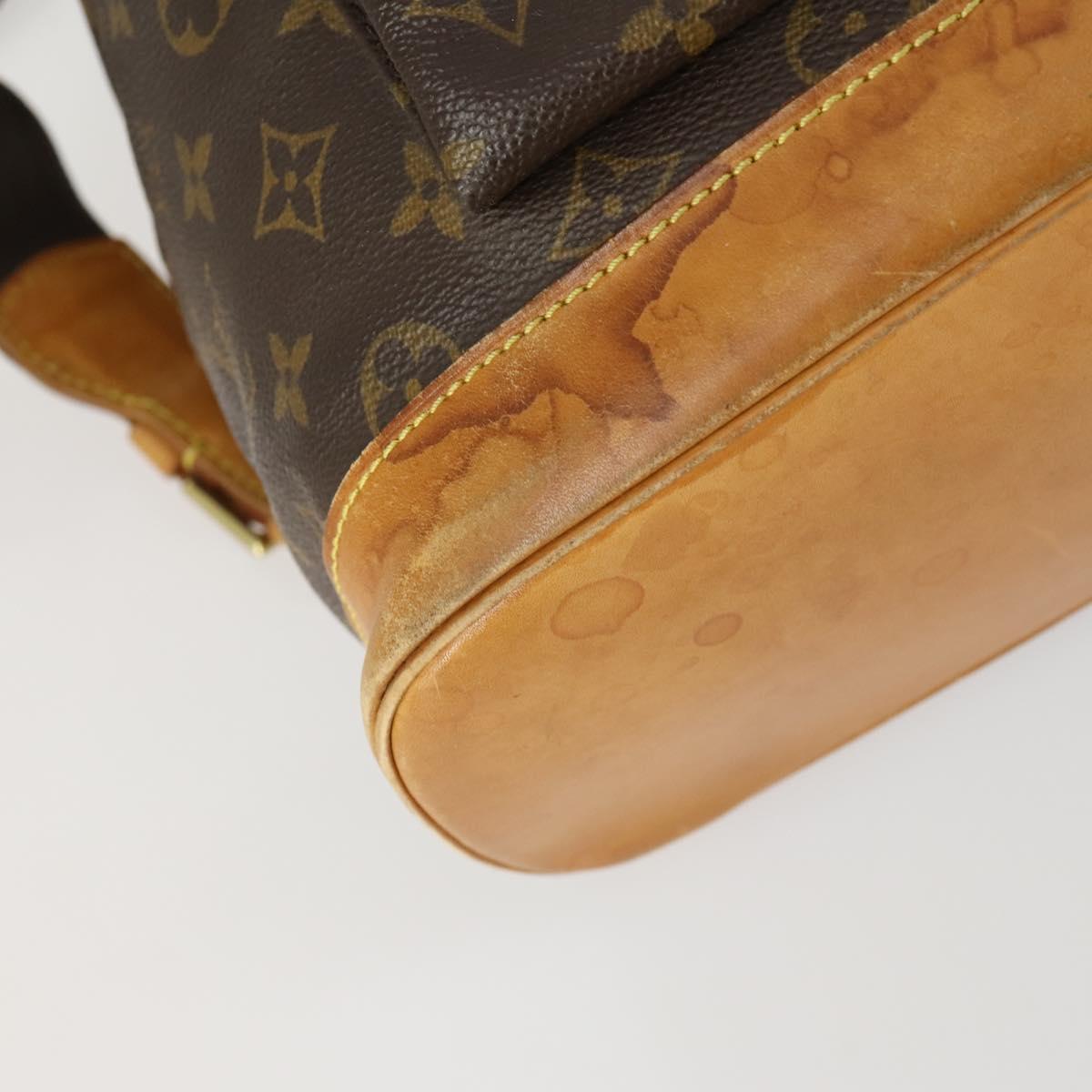 LOUIS VUITTON Monogram Montsouris GM Backpack M51135 LV Auth 161299