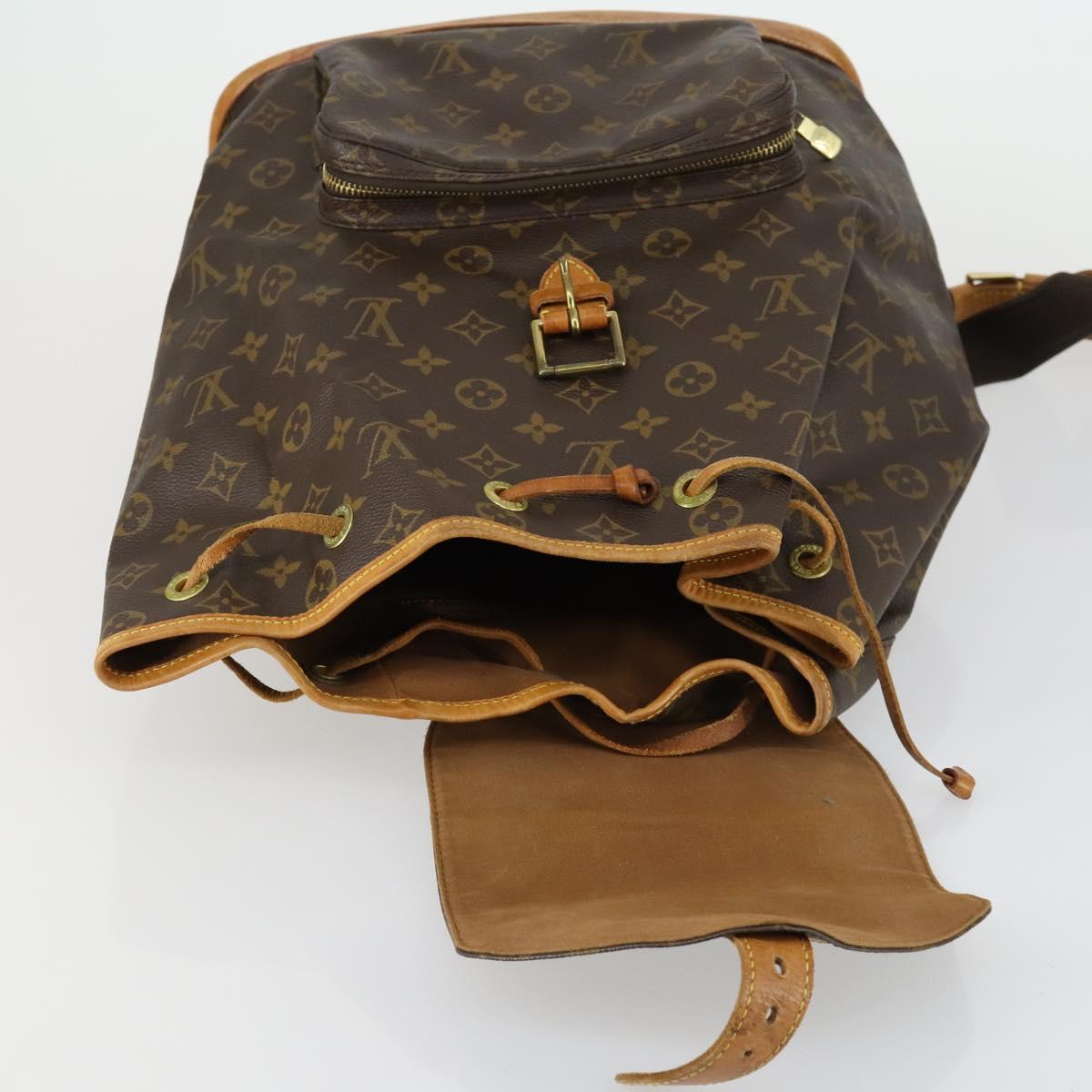 LOUIS VUITTON Monogram Montsouris GM Backpack M51135 LV Auth 161299
