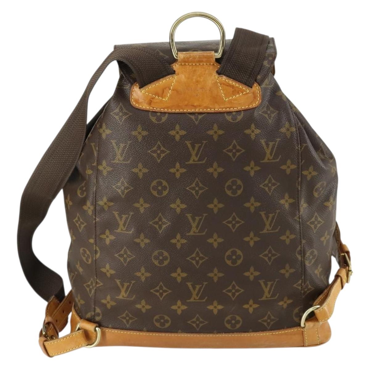 LOUIS VUITTON Monogram Montsouris GM Backpack M51135 LV Auth 161299