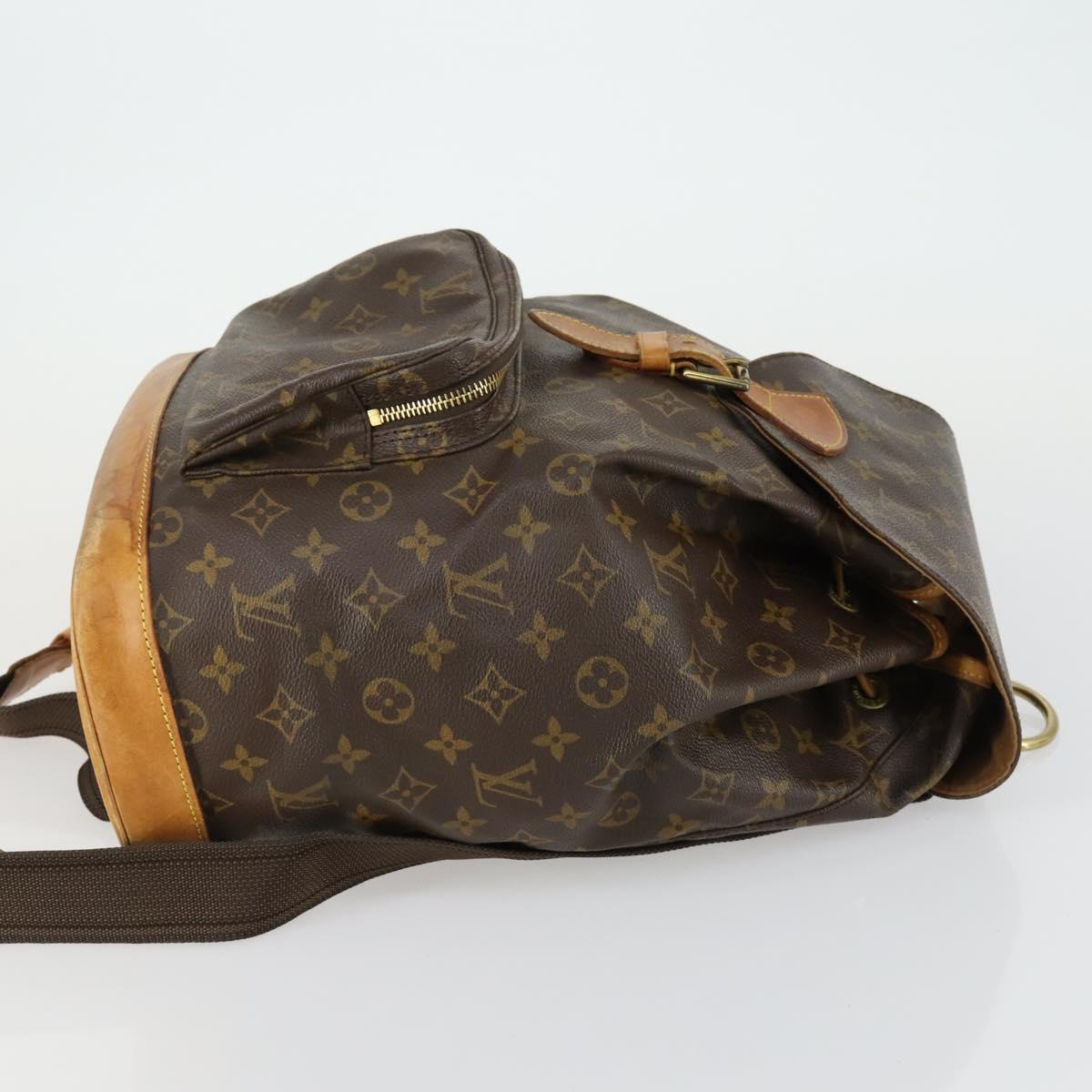 LOUIS VUITTON Monogram Montsouris GM Backpack M51135 LV Auth 161299